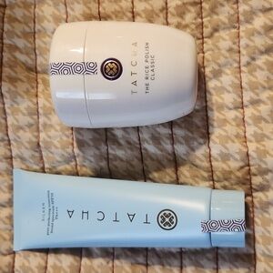 Tatcha Blue Sunscreen and White Rice Polish Set